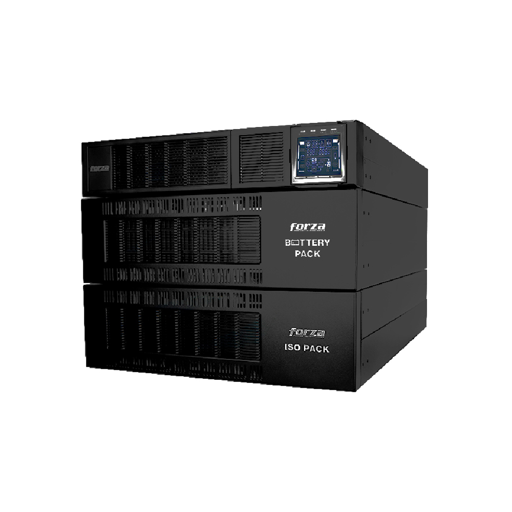 Forza Atlas FDC UPS en línea 10KVA/10KW, ISO transf, escalable, torre/bast-120V FDC-110KMR-ISO