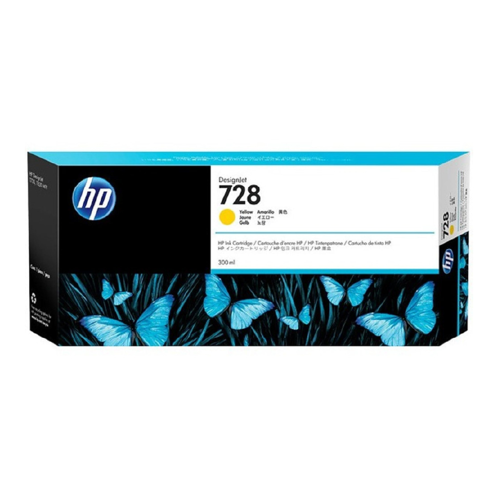 HP 728 tinta 300ml amarillo F9K15A
