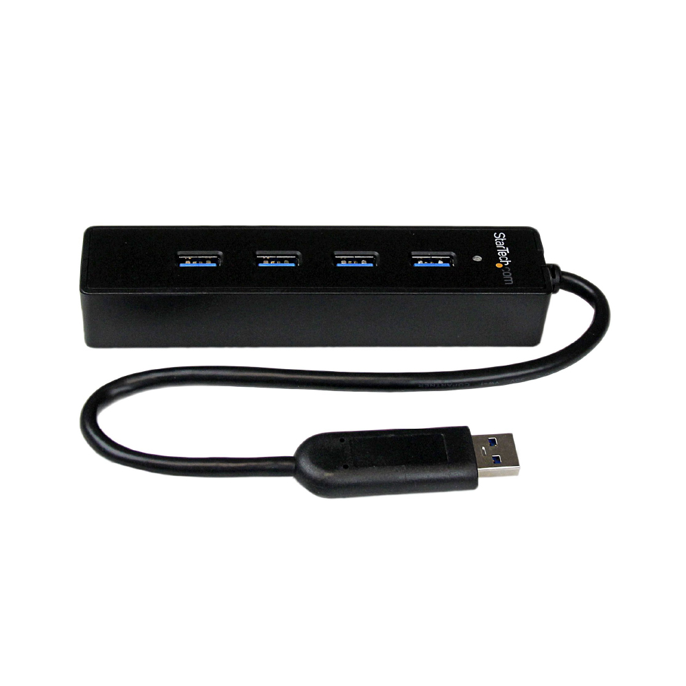 StarTech.com Adaptador Concentrador Hub USB 3.0 (5Gbps) Super Speed Portátil de 4 Puertos ST4300PBU3