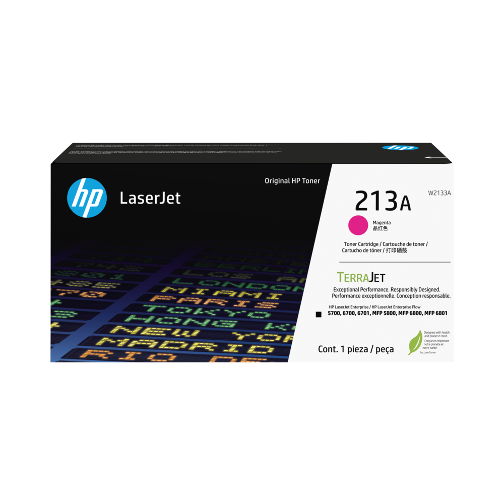 Cartucho de tóner original HP LaserJet 213A, magenta W2133A
