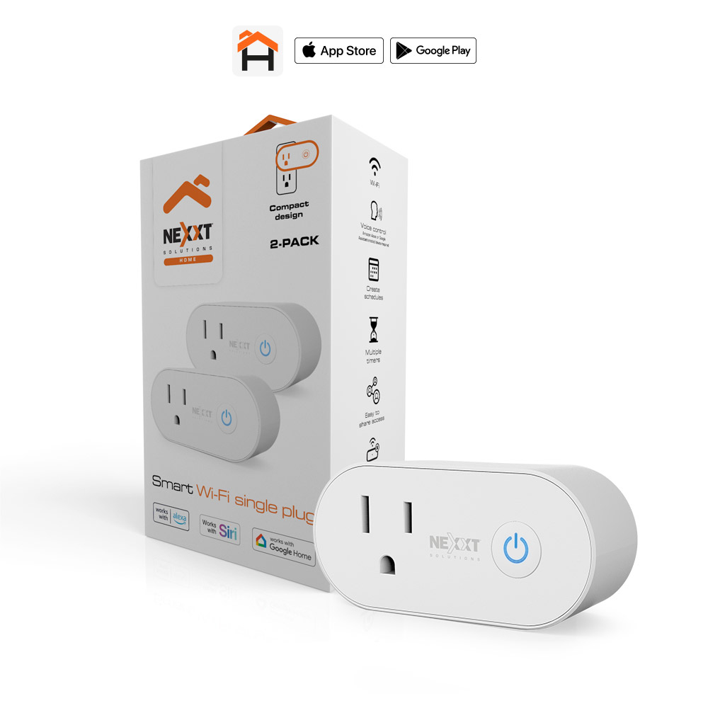 Nexxt Solutions Home Enchufe inteligente Wi-Fi paq. 2 unidades NHP-S611M 2PK