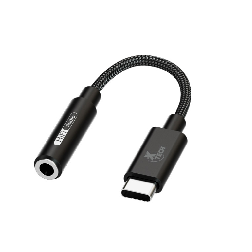 XTC-509--100 Xtech Adaptador de conector de auriculares USB-C macho a conector hembra de 3,5 mm XTC-509 - Imagen 1