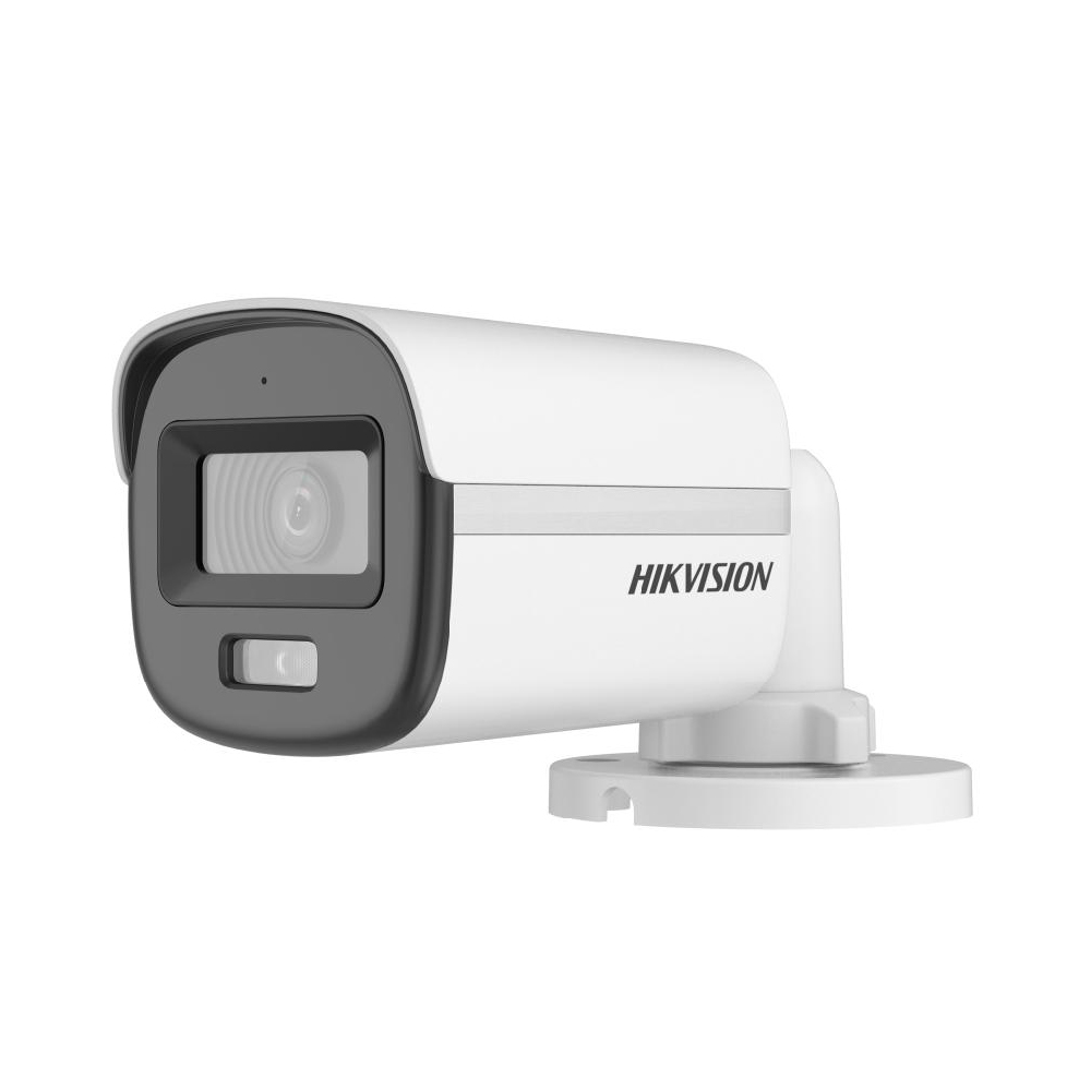 Hikvision Cámara minibala fija con luz híbrida inteligente ColorVu 3K DS-2CE10KF0T-LFS