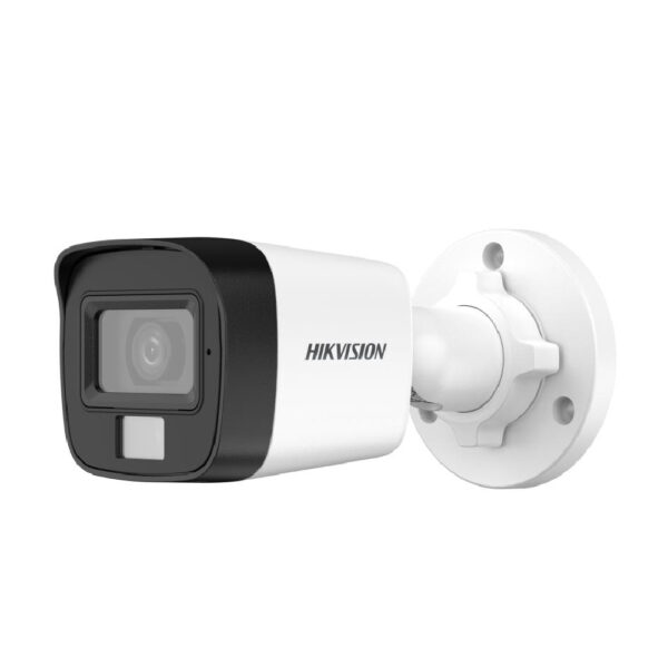 Hikvision Cámara minibala fija con audio, luz e híbrida inteligente de 2 MP DS-2CE16D0T-LFS