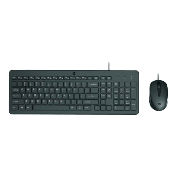 Teclado y Mouse HP 150 USB color negro 240J7AA#ABM