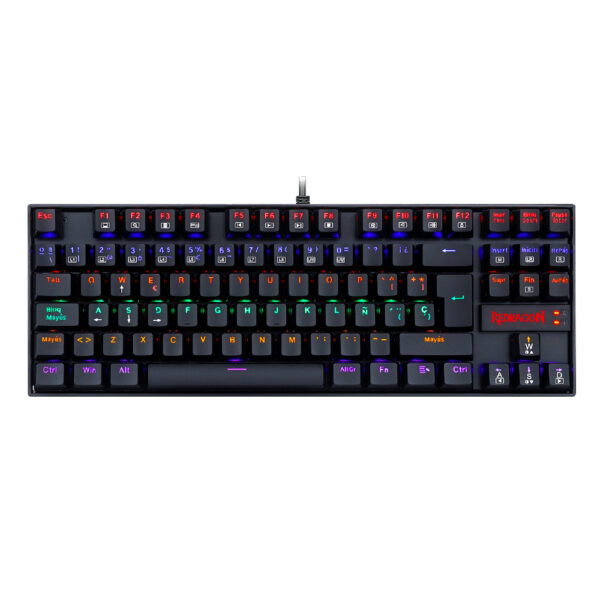 Redragon Teclado gaming Kurama USB, español, color negro K552-KR-SP