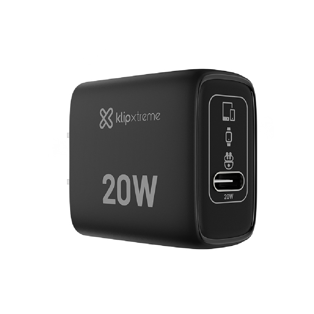 Klip Xtreme PowerWall 20 cargador de pared GaN USB-C compacto de 20 W KMC-050