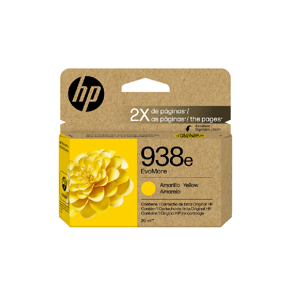 HP tinta EvoMore 938e amarillo 4S6Y1PL