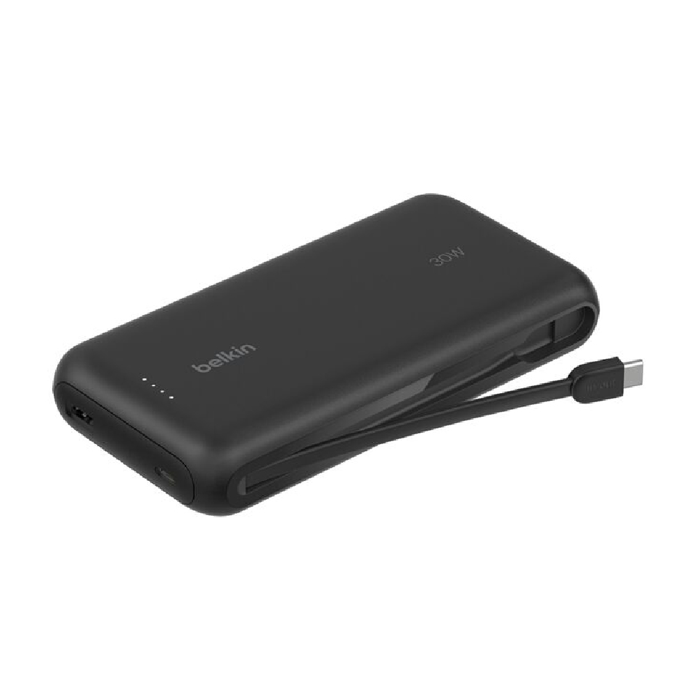 Belkin Banco de energía 20K con cable integrado color negro BPB024fqBK