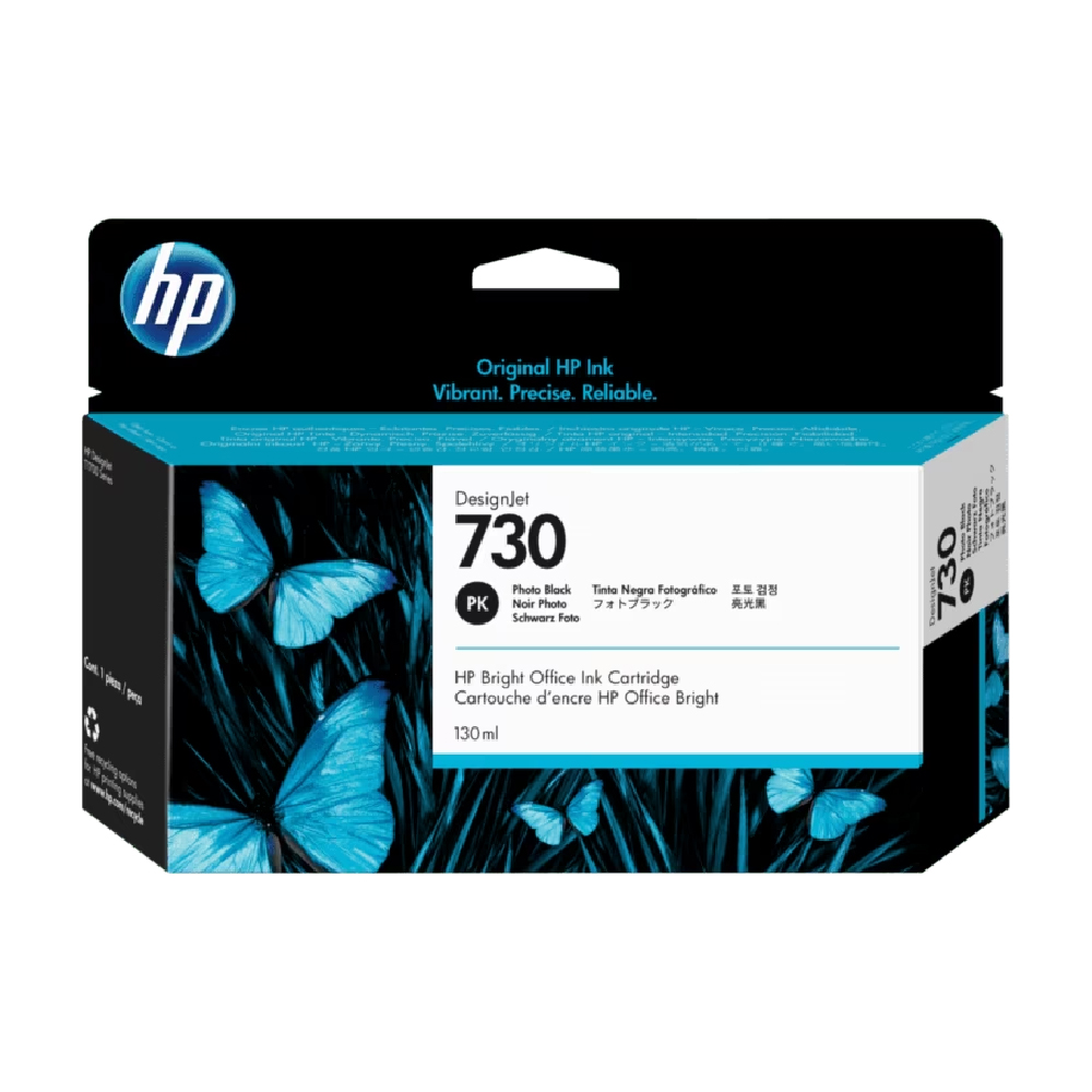 HP 730 tinta color negro 130 ml P2V67A