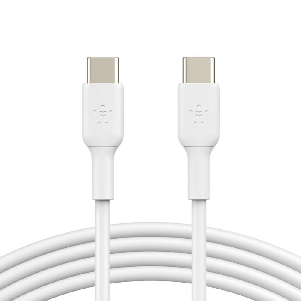 Belkin BoostCharge Cable USB-C a USB-C (1 m / 3,3 pies, blanco) CAB003bt1MWH