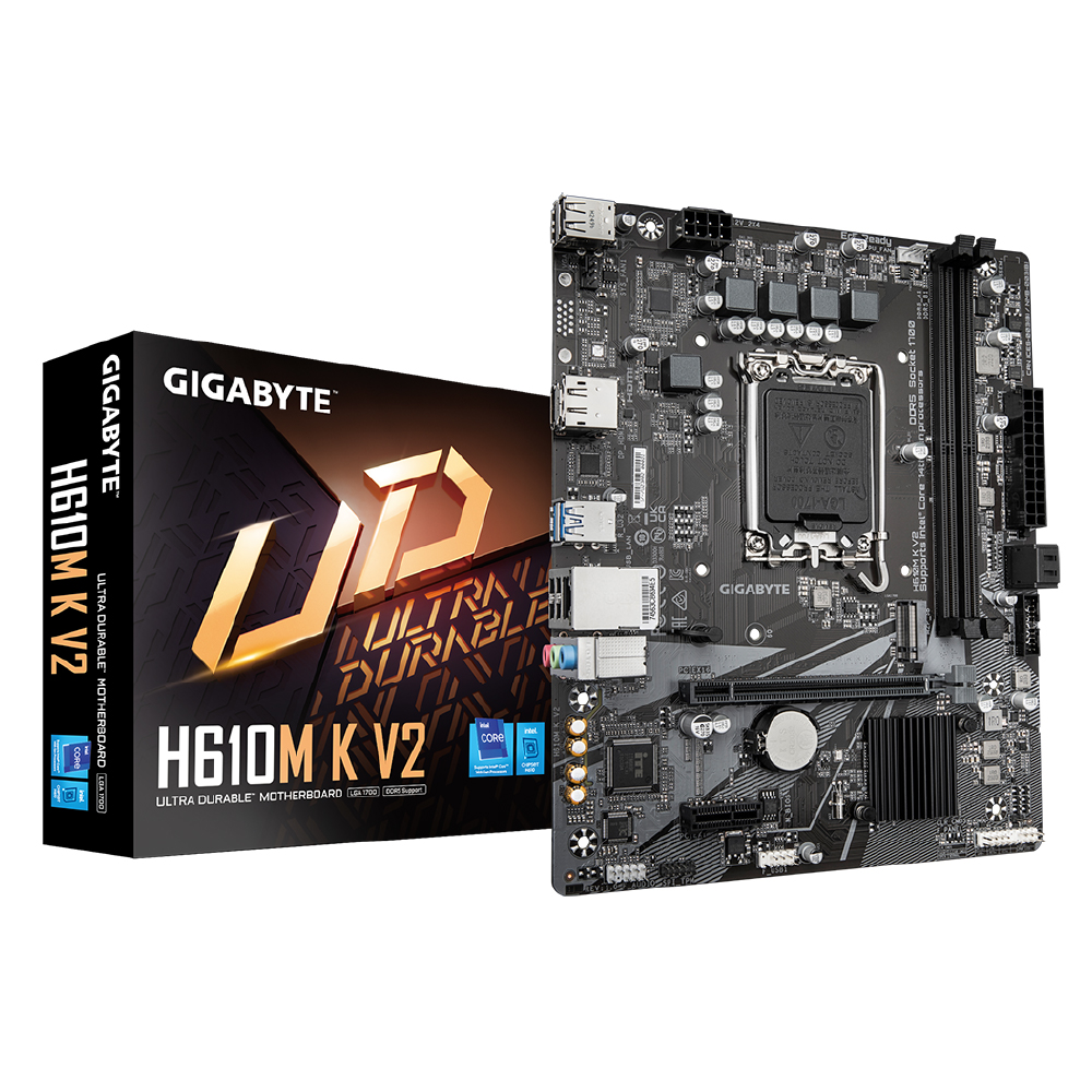 H610M K V2 G10- Gigabyte tarjeta madre micro ATX LGA1700 Socket H610M K V2 G10 - Imagen 1