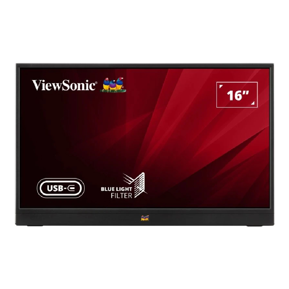 ViewSonic Monitor Portátil Ligero USB-C de 16" 1920x1080 VA1655