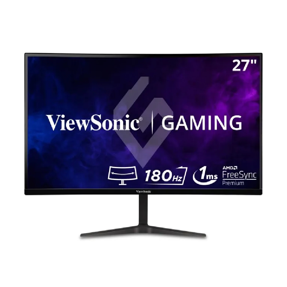 ViewSonic Monitor curvo para juegos ViewSonic de 27" con resolución 1440p, 1 ms y 180 Hz, VX2718-2KPC-MHD