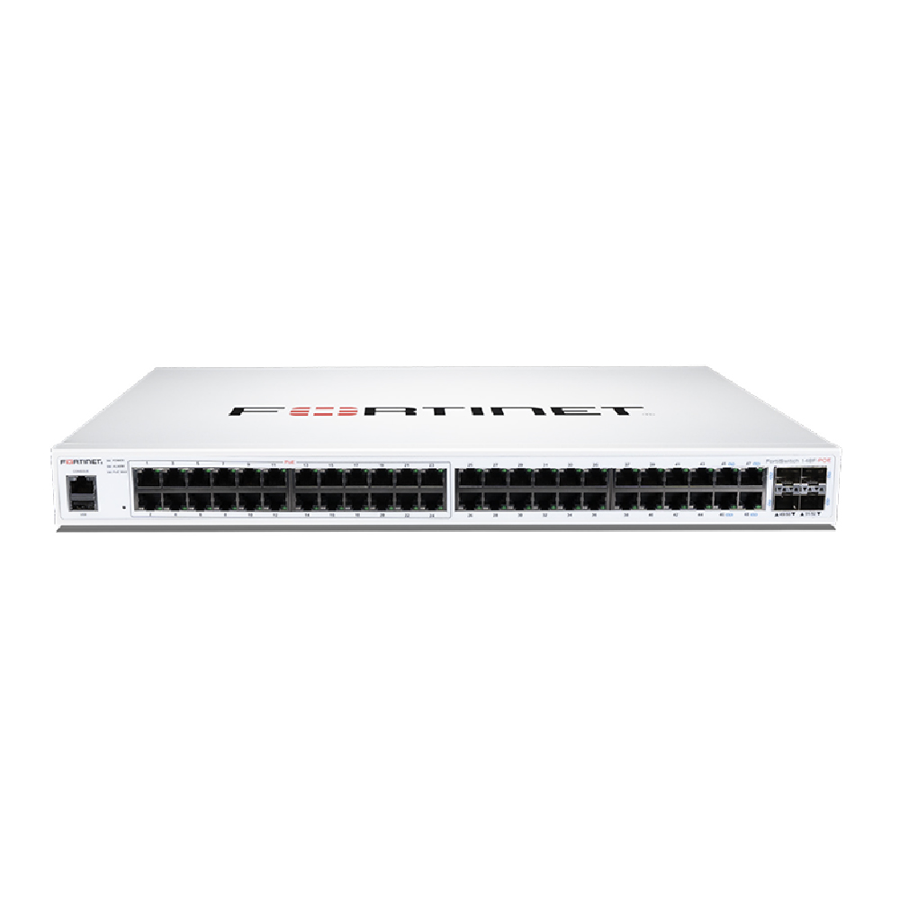 Fortinet FortiSwitch 148F switch de acceso seguro FS-148F-FPOE