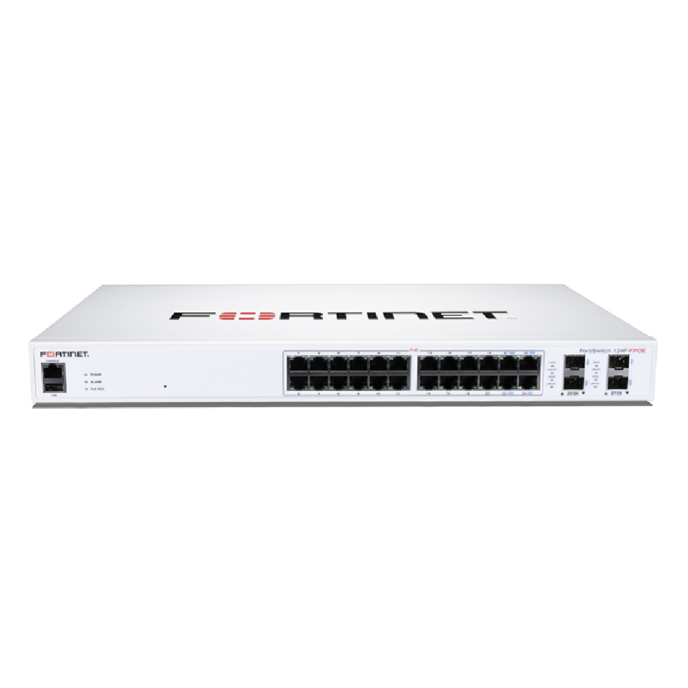 FS-124F-FPOE- Switch de acceso seguro Fortinet FortiSwitch 124F-FPOE FS-124F-FPOE - Imagen 1