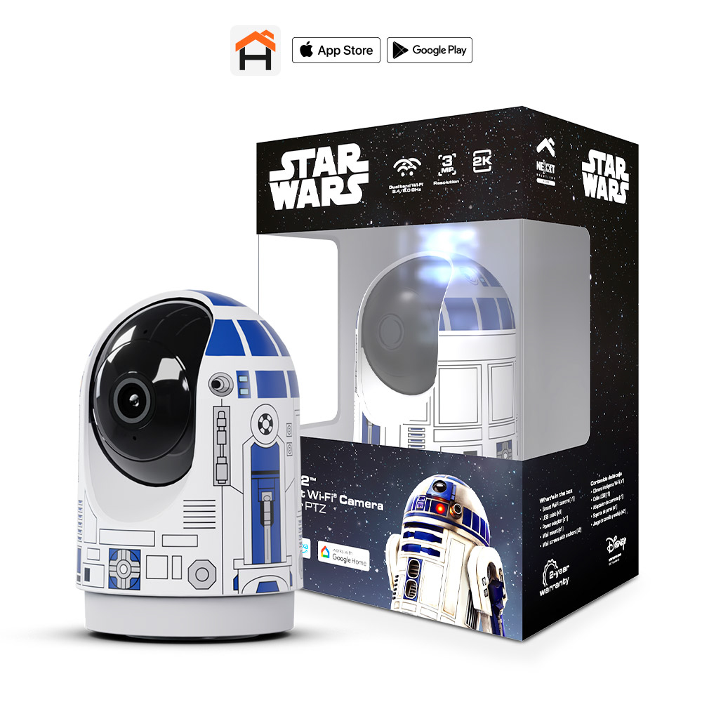 Nexxt Solutions Home Cámara PTZ inteligente Wi-Fi R2 Star Wars NHC-IP15 R2
