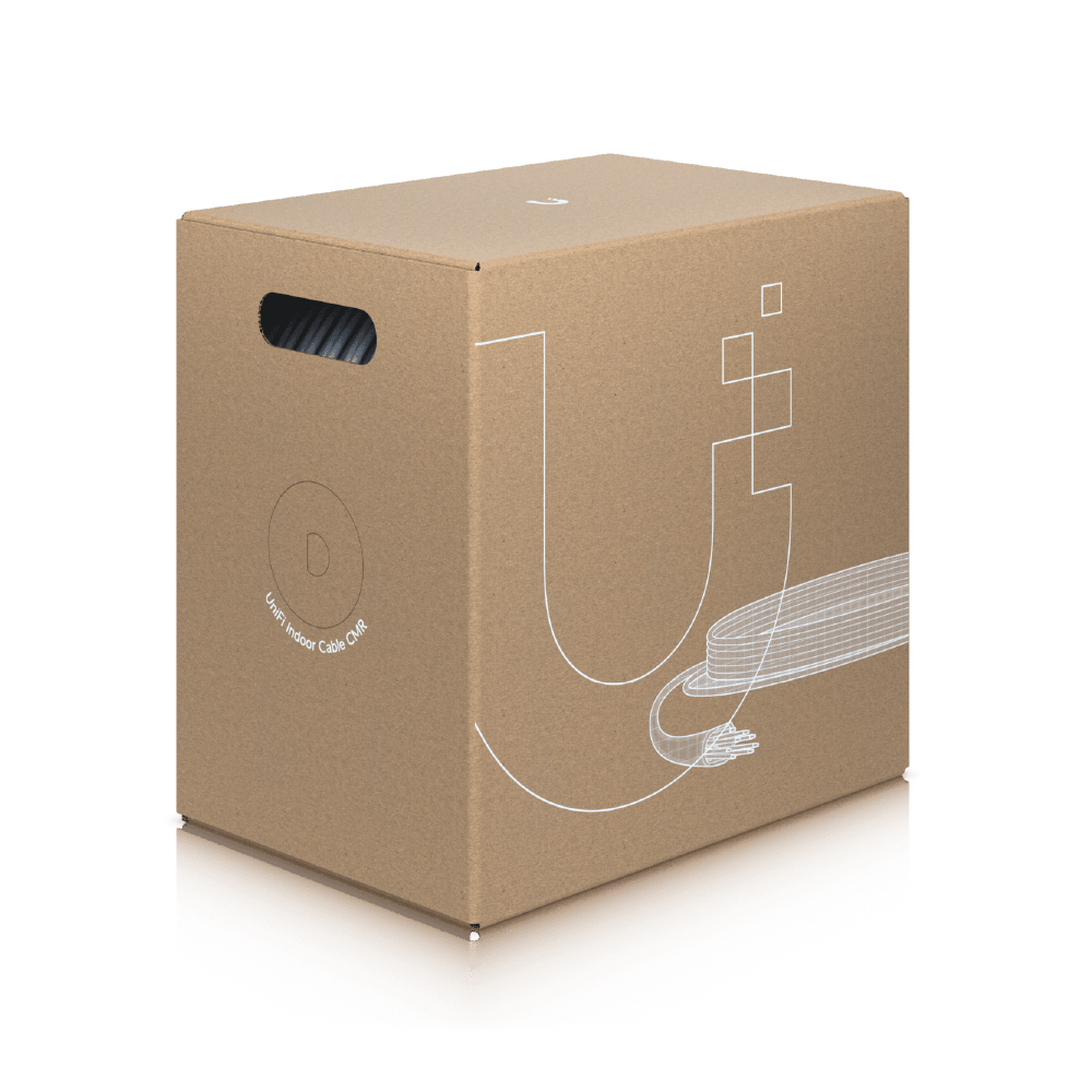 Ubiquiti cable par trenzado CAT6 sin blindar UTP 305m color blanco U-Cable-C6-CMR