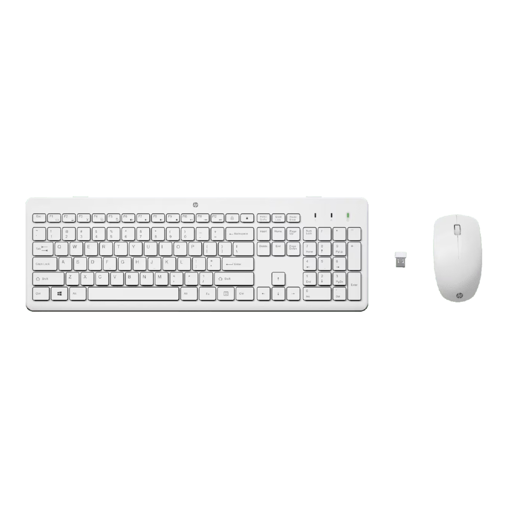 HP Teclado y Mouse inalámbrico HP 230 color blanco 3L1F0AA#ABM