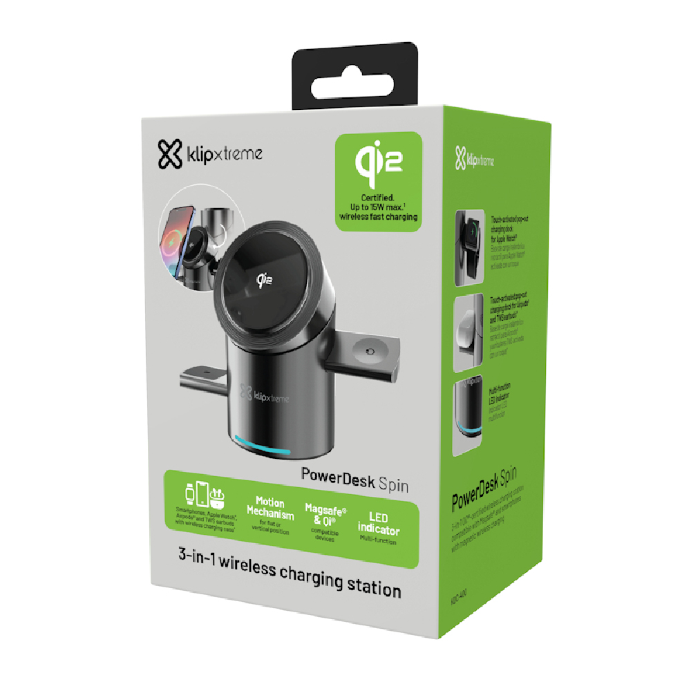 Klip Xtreme PowerDesk Spin estación de carga KDC-400