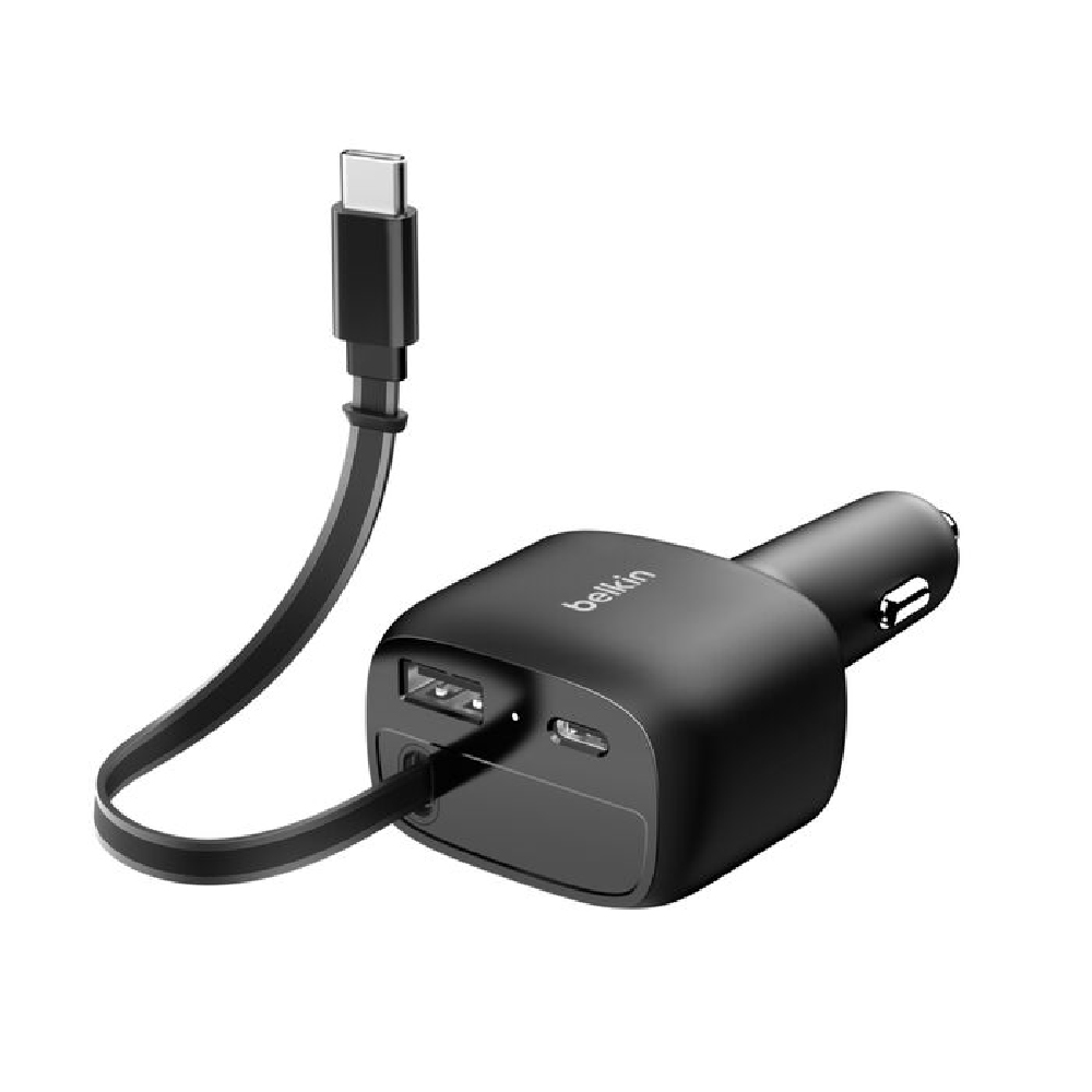 Belkin Cargador retráctil para auto de 75 W CCC001fqBK