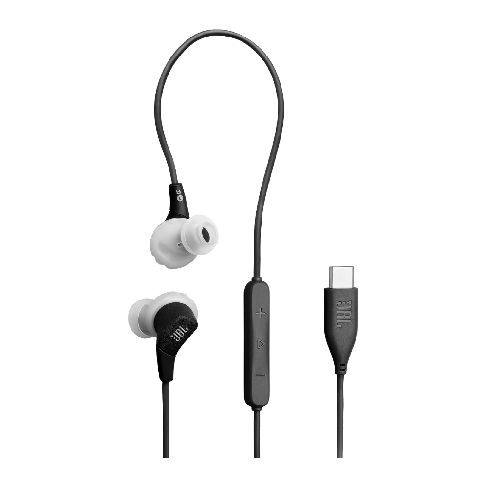 JBL JBL Endurance Run 3C USB-C audífonos internos con cable diseñados para el deporte color negro JBLENDURRUN3CBLAM