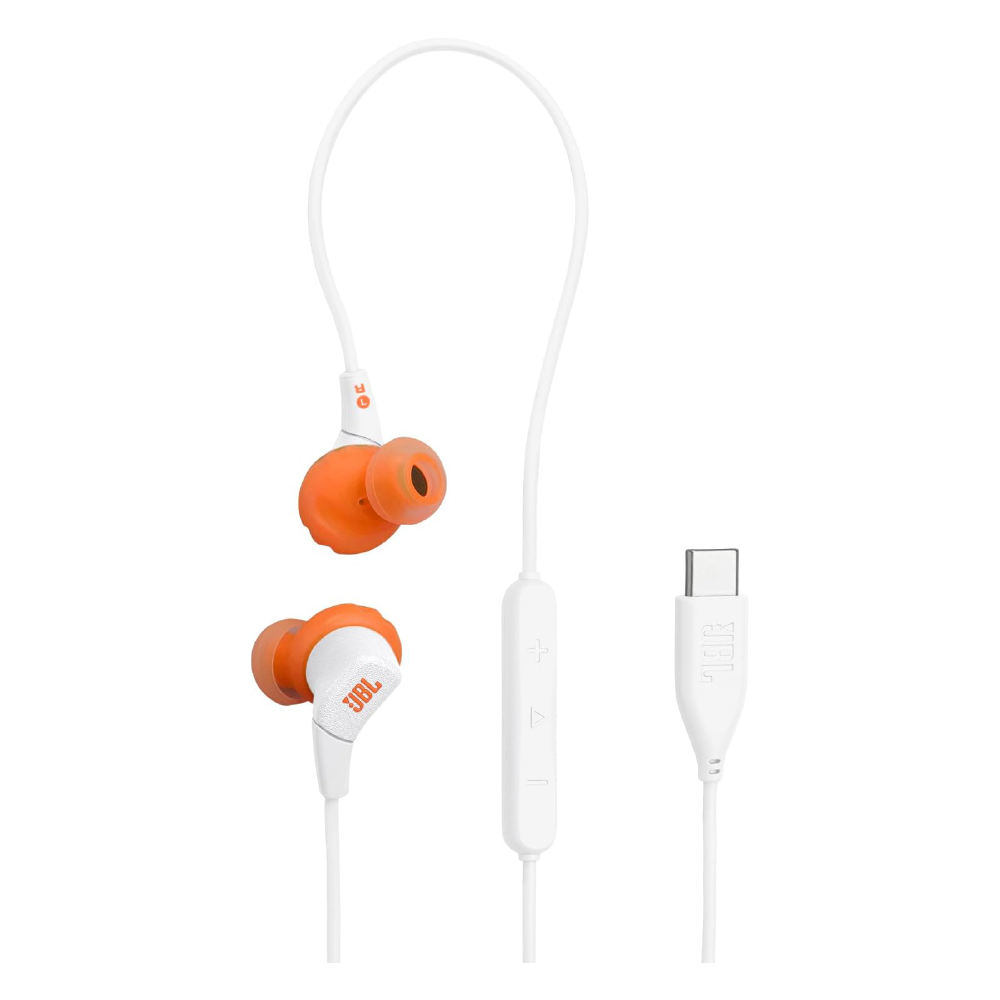 JBL Endurance Run 3C USB-C audífonos internos con cable diseñados para el deporte color blanco JBLENDURRUN3CWHTAM