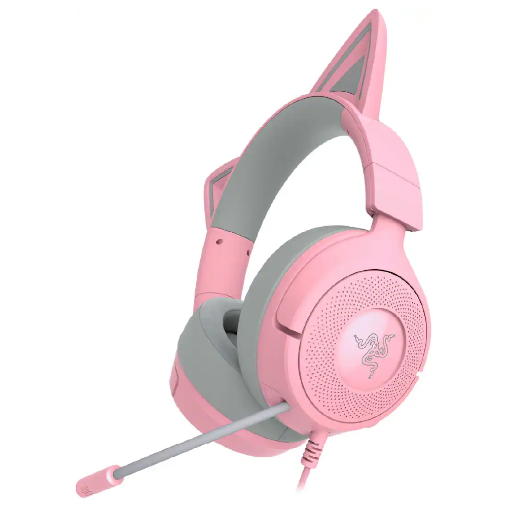 Razer – Kraken Kitty V3 X Auriculares con cable supraaurales para juegos PC, Mac, PlayStation, Nintendo Switch, Steam Deck y móviles Quartz RZ04-05350100-R3U1