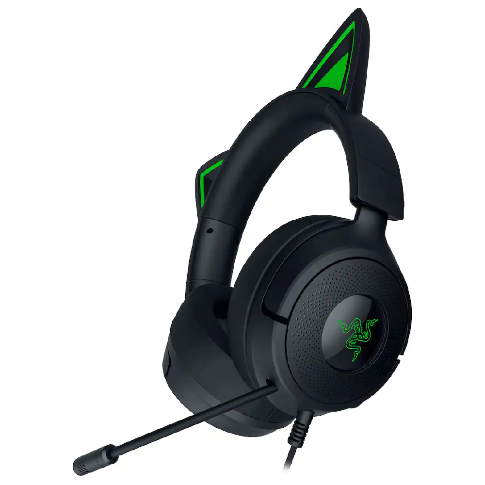 Razer - Kraken Kitty V3 X Auriculares con cable supraaurales para juegos (PC, Mac, PlayStation, Nintendo Switch, Steam Deck y dispositivos móviles) - Negro RZ04-05350200-R3U1