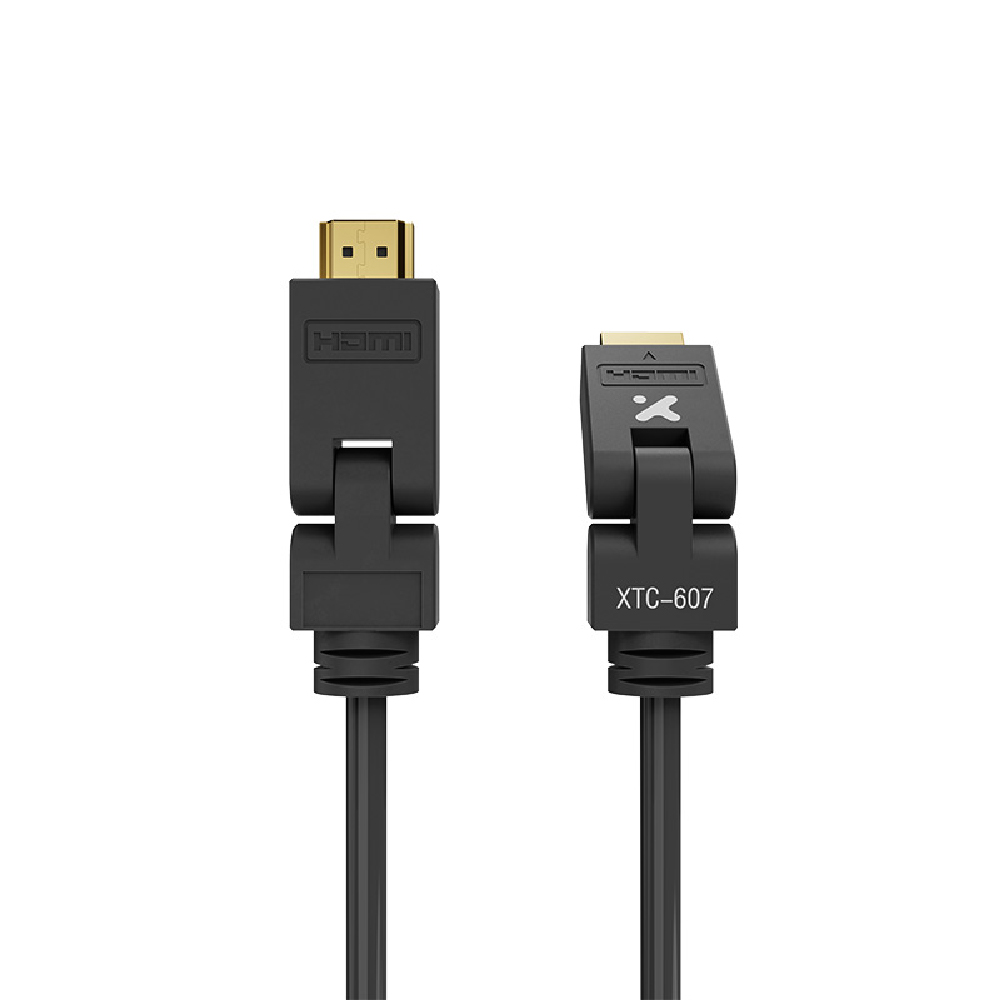Xtech Cable HDMI macho a macho con conectores giratorios 6 pies XTC-607