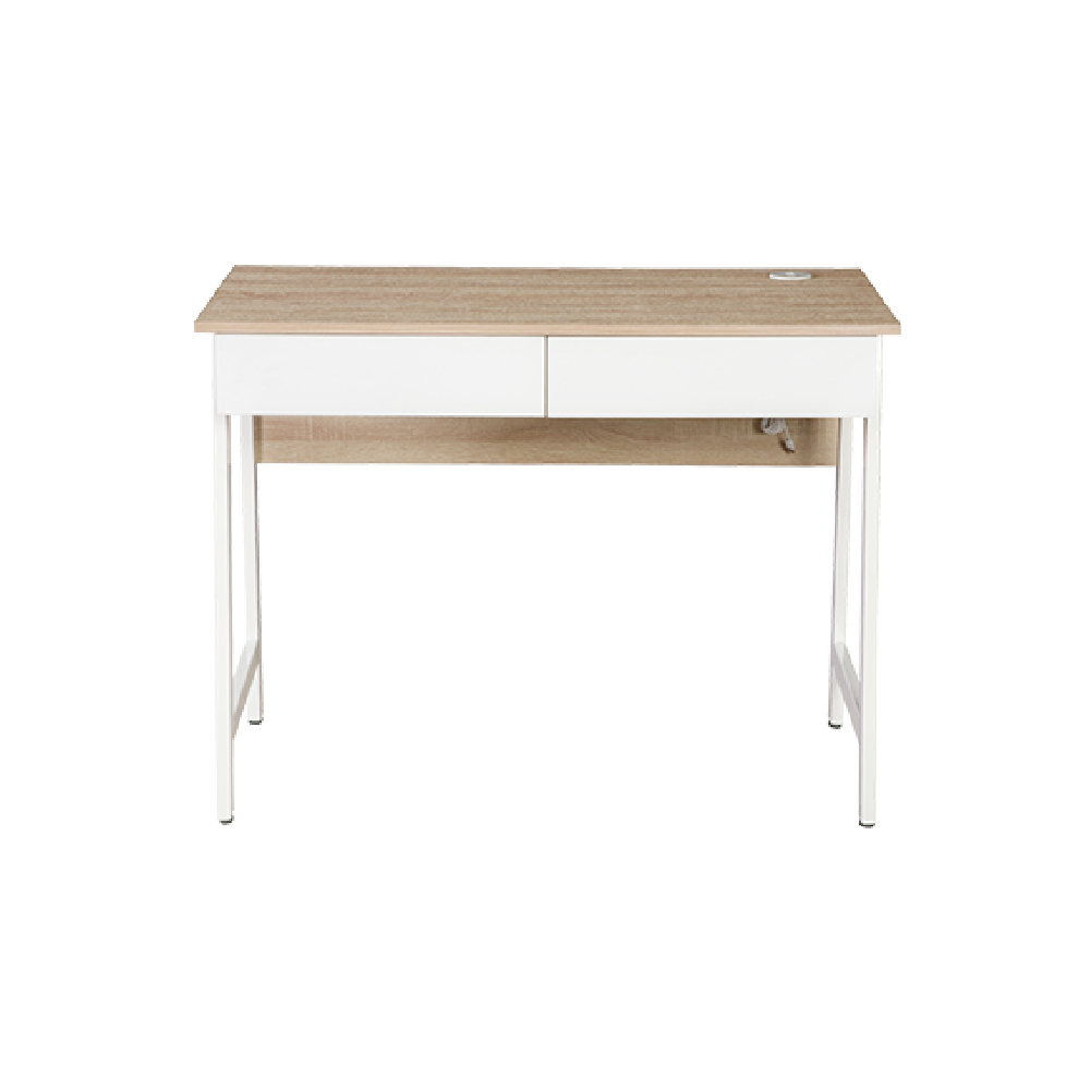 Xtech Escritorio de computadora de un solo nivel con cajones y puertos USB XTF-CD206