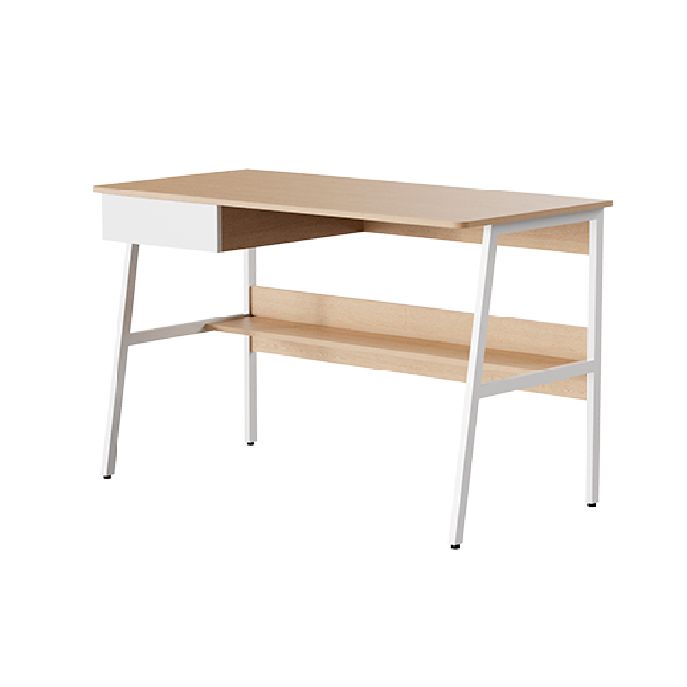 Xtech Escritorio de computadora de un solo nivel con cajón y estante XTF-CD207