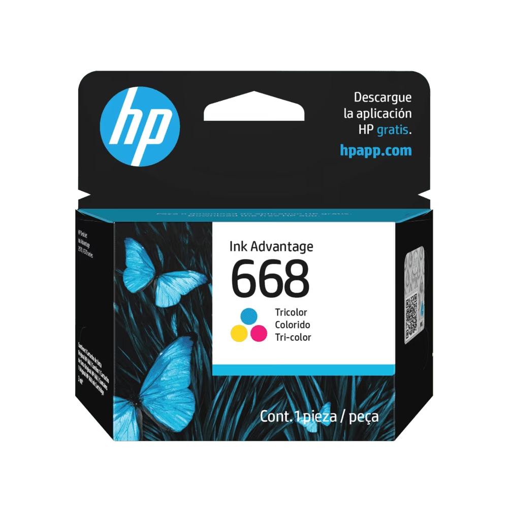 HP tinta 668 tri color 7FP36VL