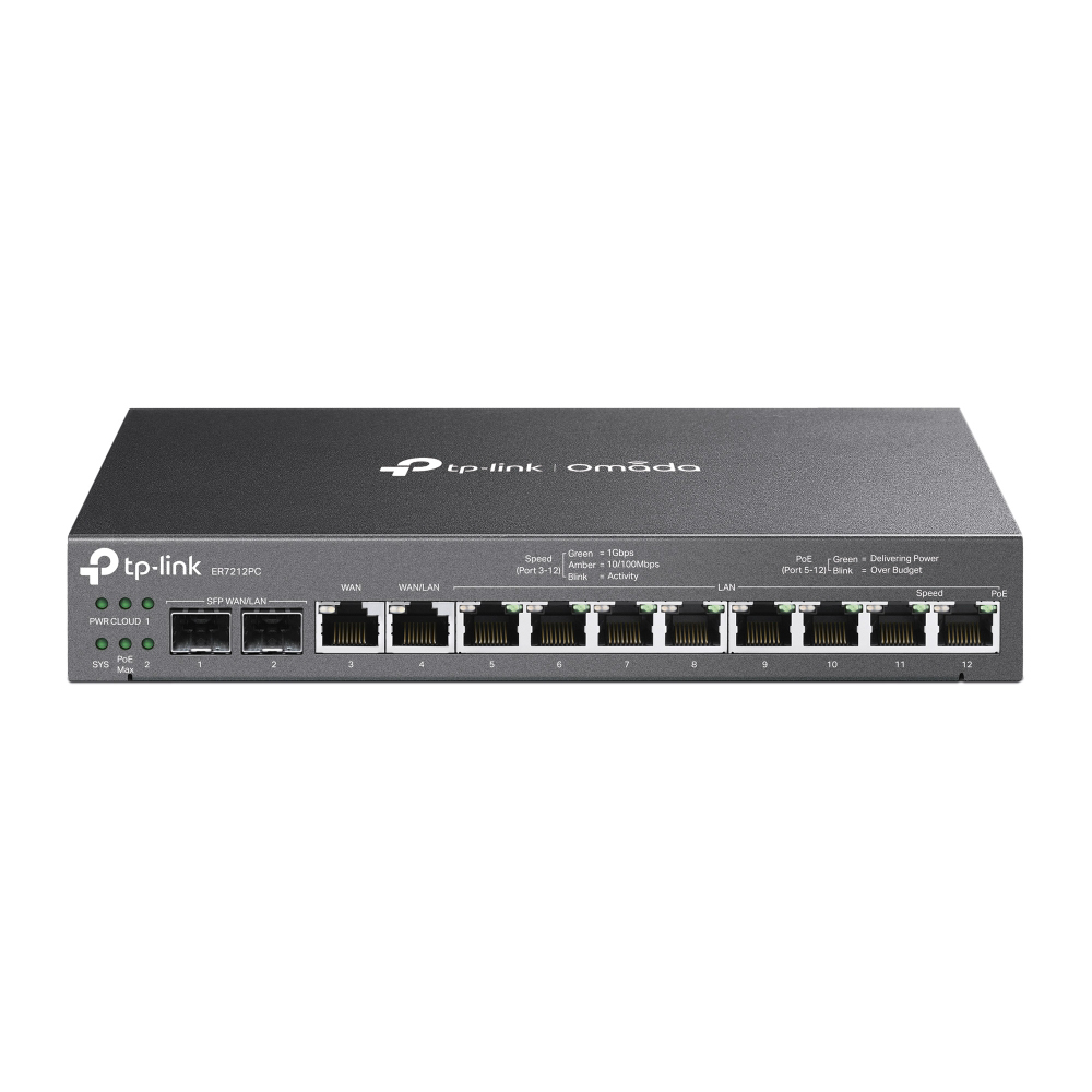 TP-Link Router VPN Gigabit 3 en 1 Omada 8  puertos ER7212PC