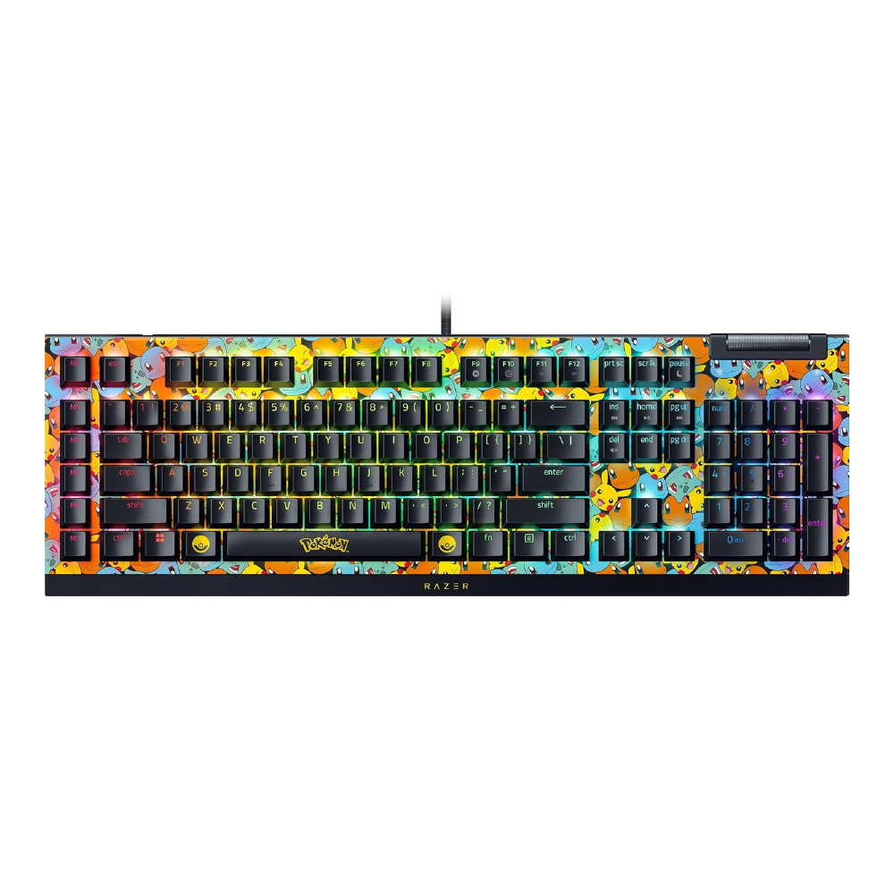 Razer Teclado cableado USB BlackWidow V4 X Pókemon Edition RZ03-04704200-R3M1