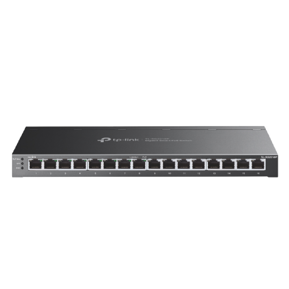 TP-Link Switch inteligente Gigabit JetStream de 16 puertos con PoE+ de 8 puertos SG2016P