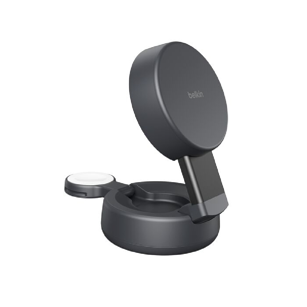 Belkin Cargador magnético convertible 2 en 1 con Qi2 de 25 W, color carbón. WIZ043ttCH