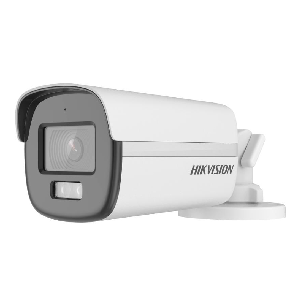 Hikvision Cámara tipo bala fija con iluminación híbrida inteligente ColorVu 3K DS-2CE12KF0T-LFS(2.8mm)