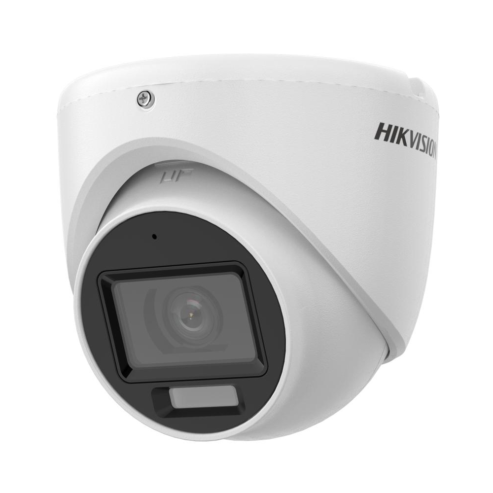 Hikvision Cámara de seguridad fija tipo torreta para interiores, híbrida inteligente de 2 MP DS-2CE76D0T-LMFS(2.8mm)