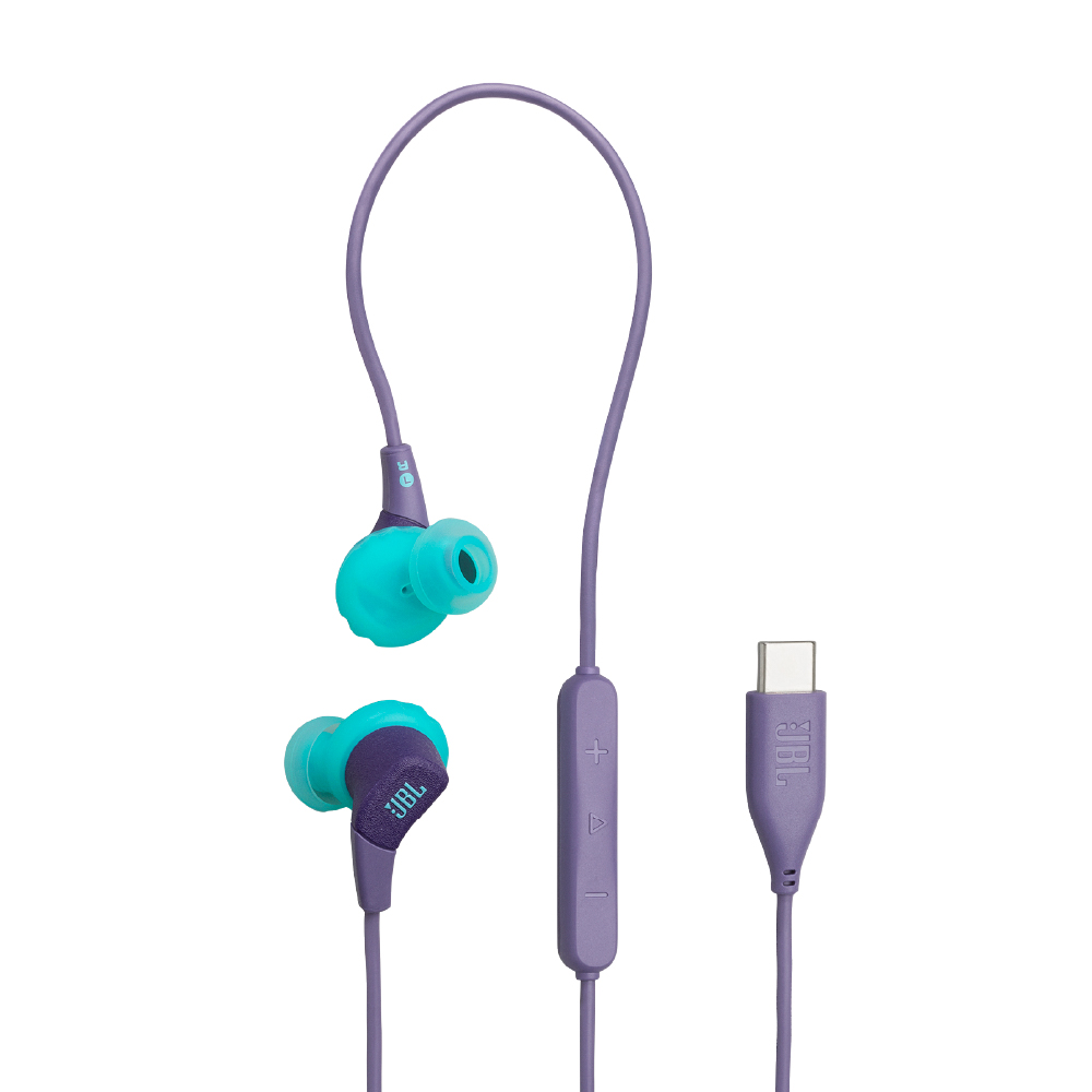 JBL Audífonos deportivos Endurance Run 3 tipo USB-C color morado JBLENDURRUN3CPURAM