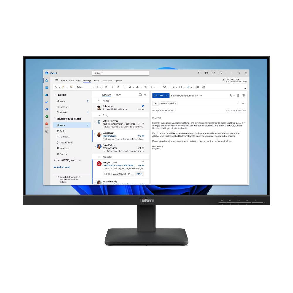 Lenovo Monitor ThinkVision S24-4e 23.8 Pulgadas IPS Full HD 100Hz 64B5KAR1LA