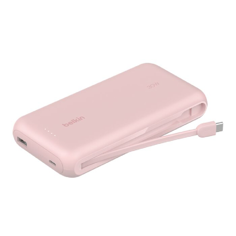 Belkin Batería Externa 20,000 mAh 30W con Cable USB-C Integrado BPB024fqPK