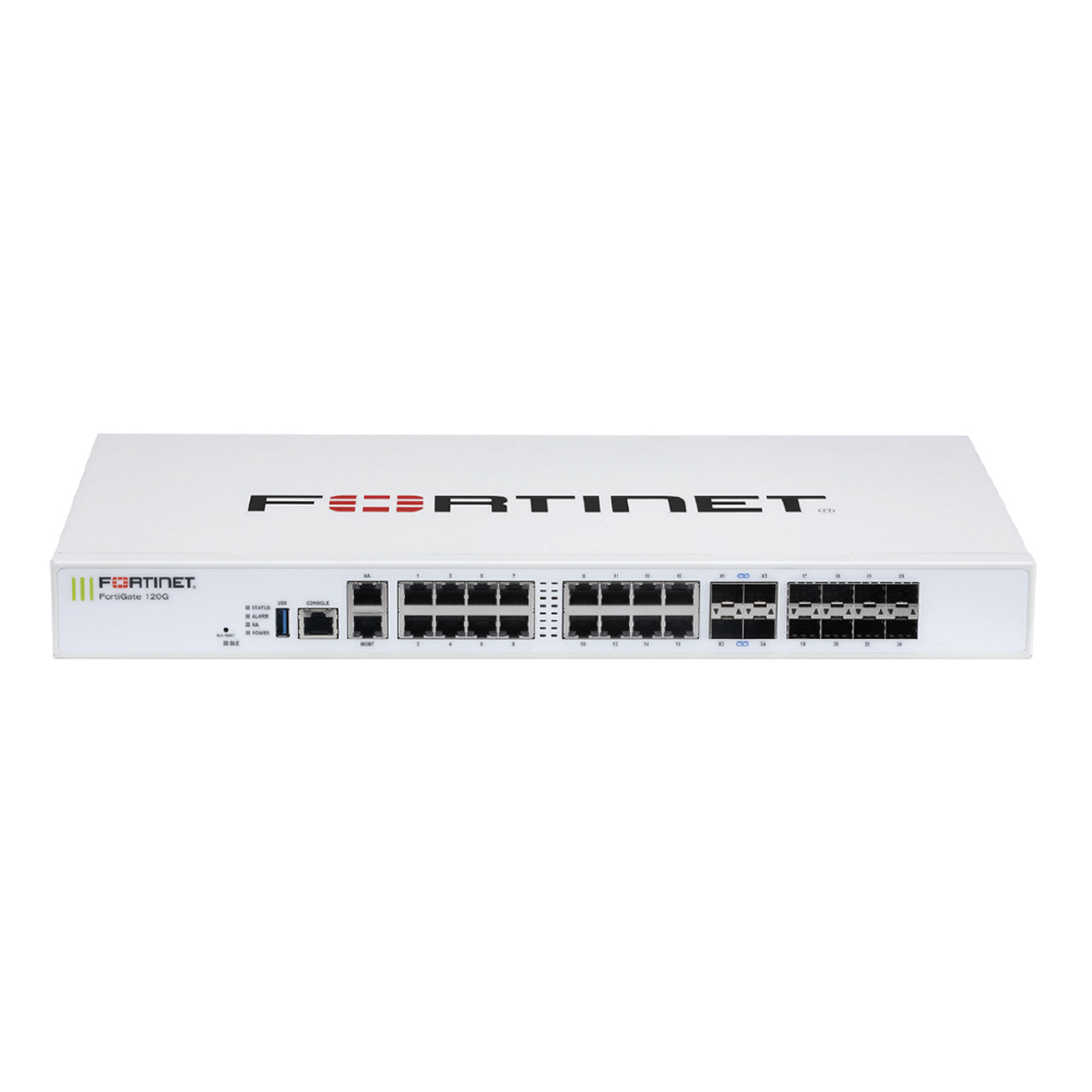 Fortinet Firewall FortiGate 120G 18x GE RJ45 8x SFP 4x 10GE SFP+ NGFW FG-120G