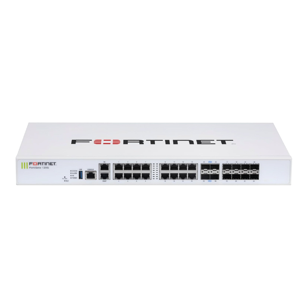 Dispositivo de seguridad de red FortiGate-120G Plus 1 año de protección unificada contra amenazas (UTP) y FortiCare Premium FG-120G-BDL-950-12