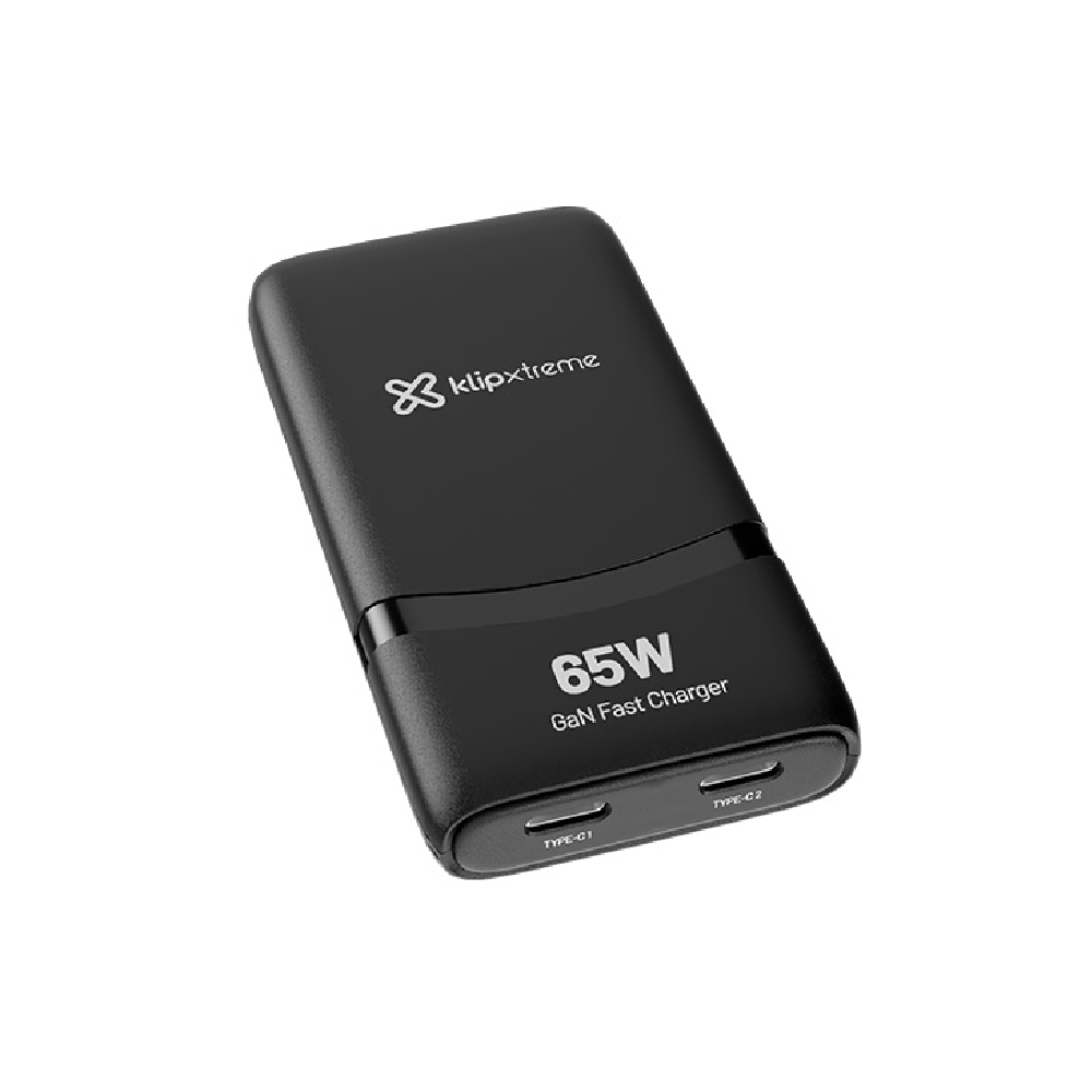 Klip Xtreme Cargador de Pared USB-C PowerWave 65W Carga Rápida y Tecnología GaN KMC-490