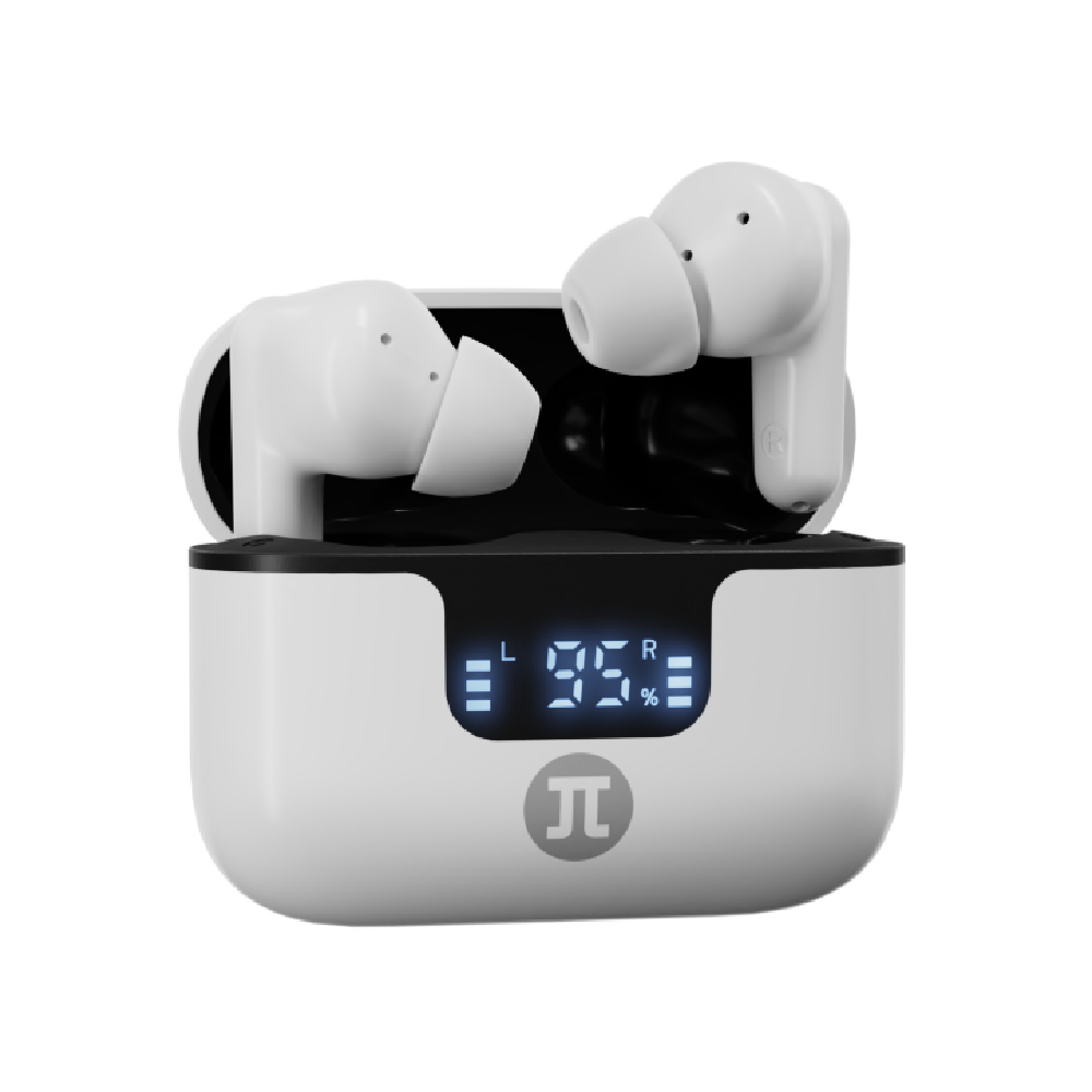Primus Gaming Audífonos TWS Arcus300S Bluetooth 5.4 y Dongle USB/USB-C de Baja Latencia color blanco PWH-300