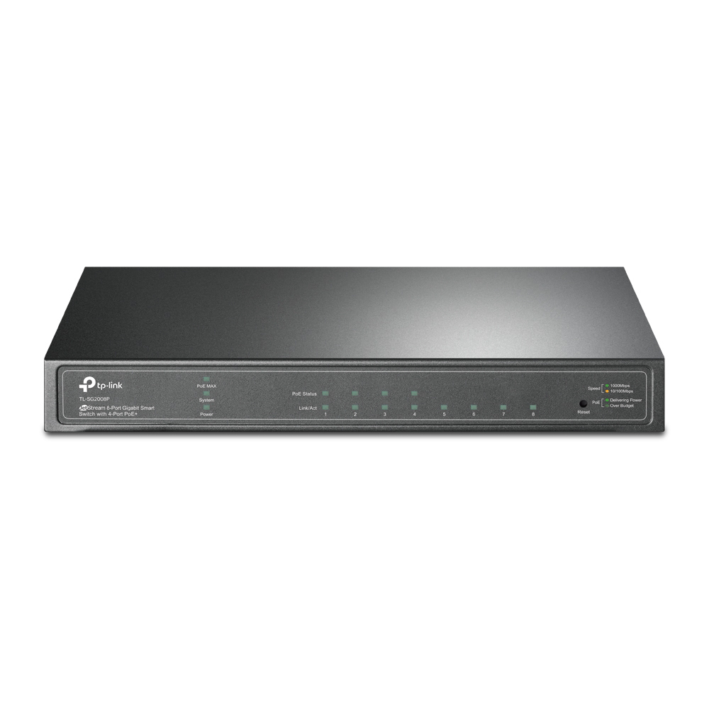 TP-Link Switch inteligente JetStream Gigabit de 8 puertos con 4 puertos PoE+ TL-SG2008P