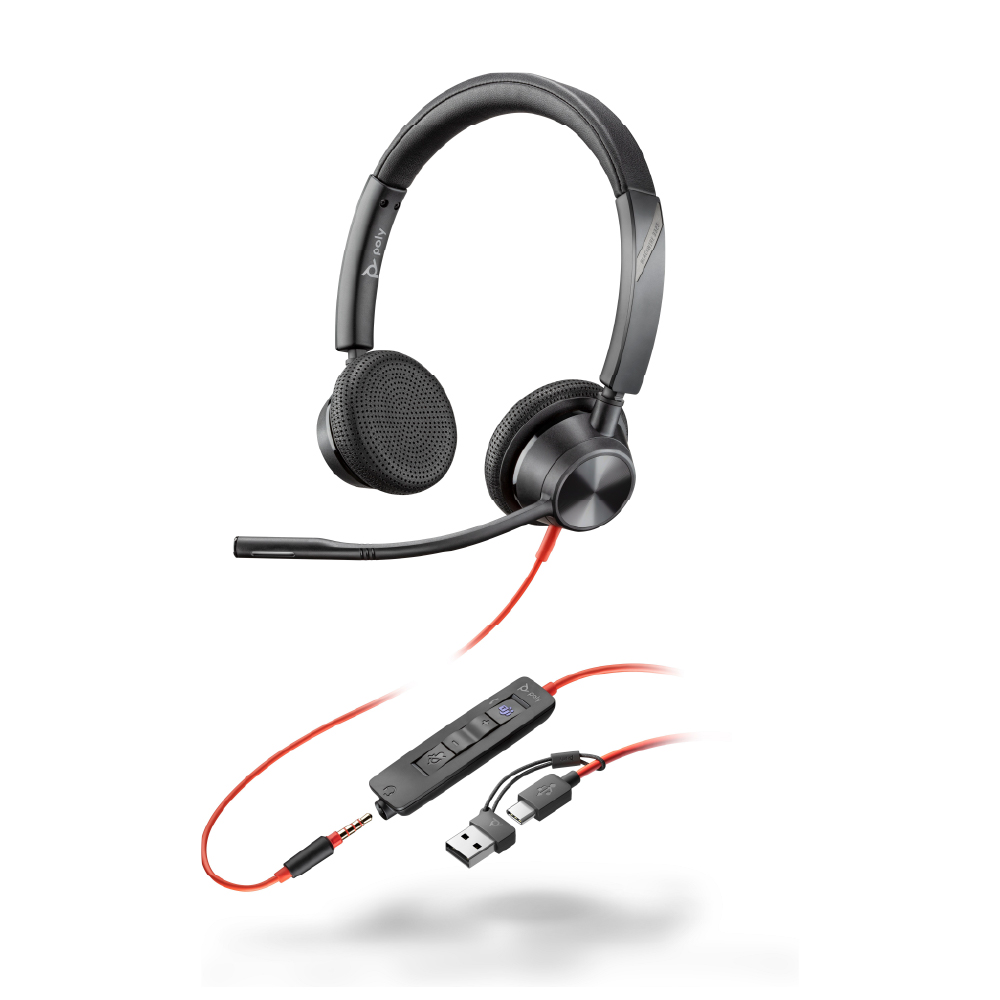 Auriculares estéreo Poly Blackwire 3325 8X222AA