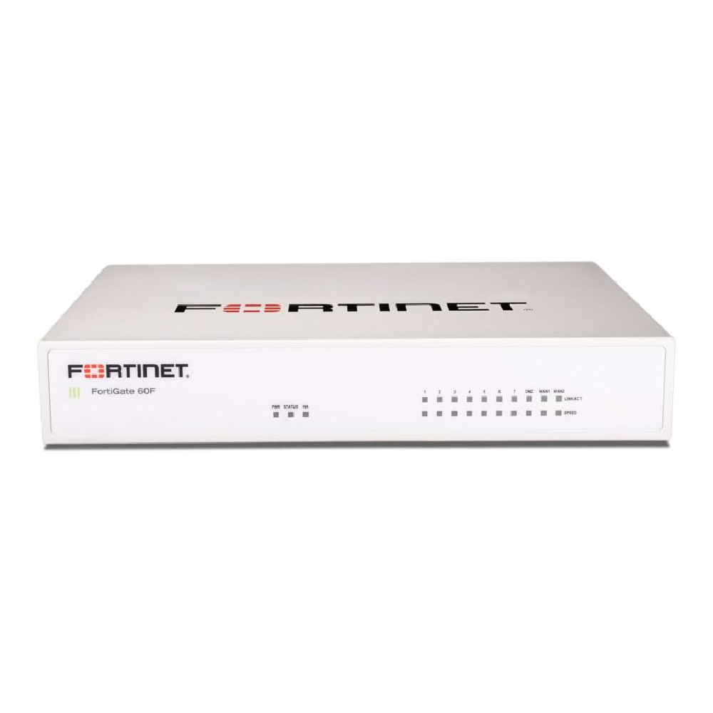 FortiGate 60F Dispositivo de Seguridad de Red Plus 1 Año de Protección Unificada Contra Amenazas FortiGuard y FortiCare PremiumFG-60F-BDL-950-12