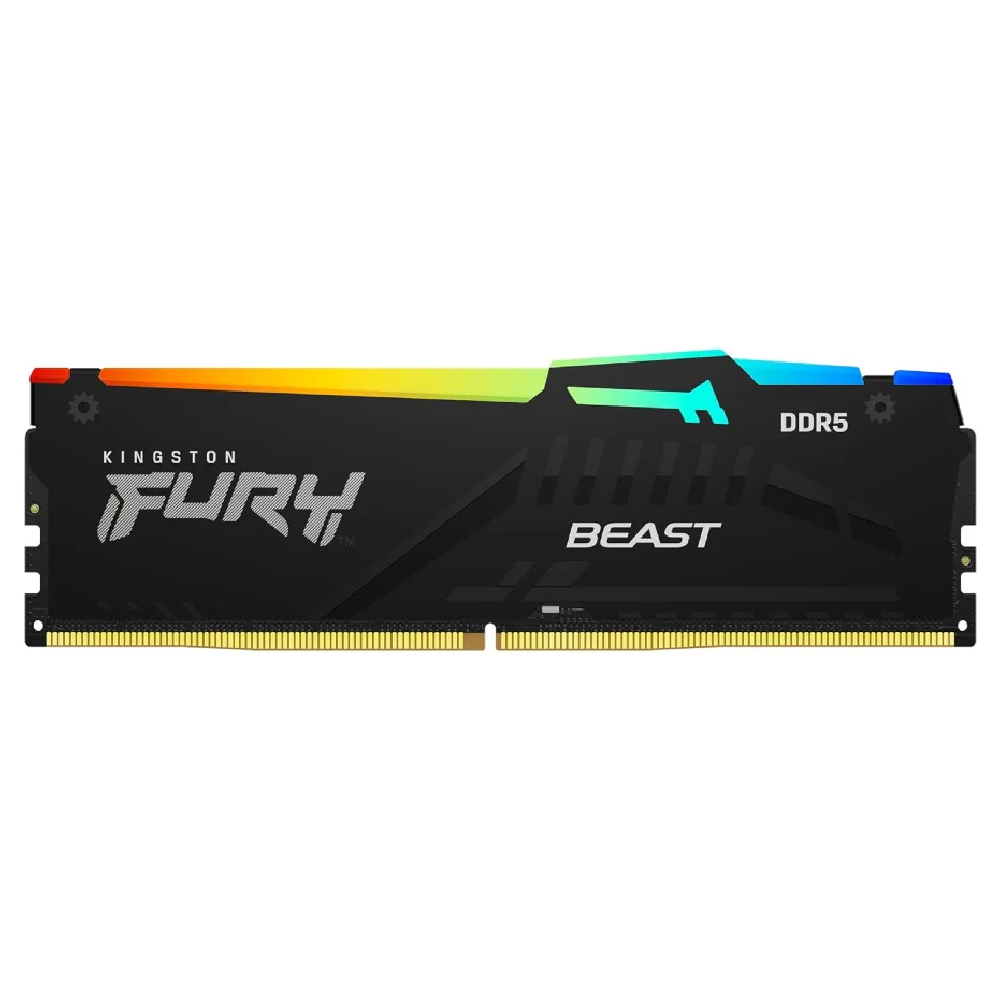 Kingston FURY Beast RGB memoria RAM 32 GB (1 x 32 GB) DDR5 5600 MT/s CL40 Black RGB XMP KF556C40BBA-32